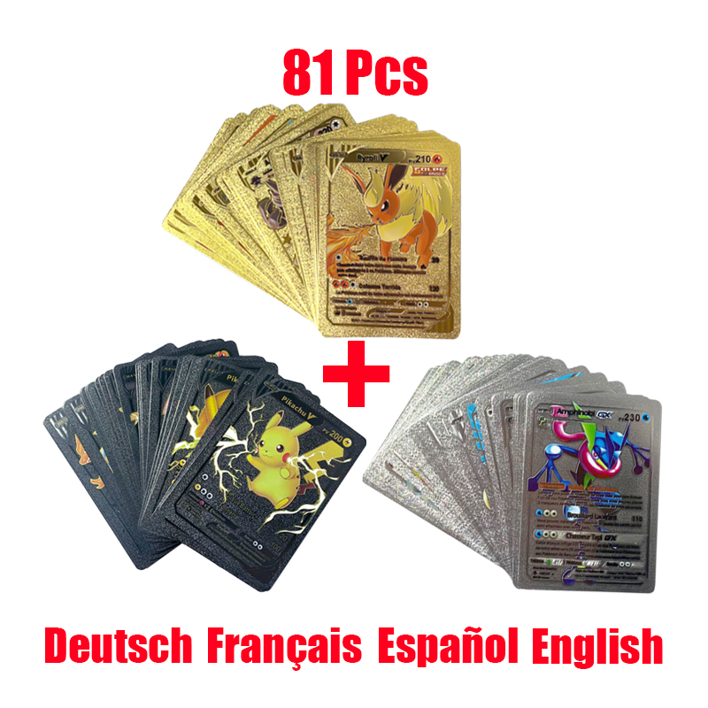 Pokemon Binder Card - 81-15 Pz Carte Pokemon Oro Argento