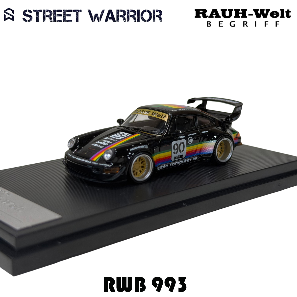 SW In Stock 1:64 RWB 993 Black - Die Cast Car 1 64 recensione e prezzo